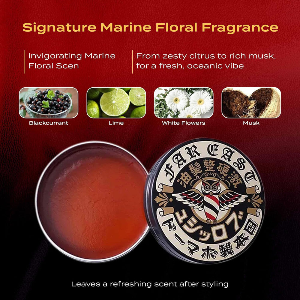 Marine floral fragrance notes from BROSH pomade
