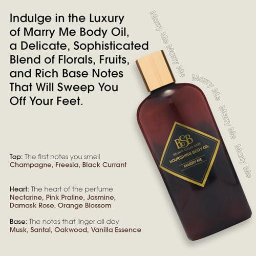 Brown Sugar Babe Marry Me Body Oil liquid application demonstrates quick absorption.