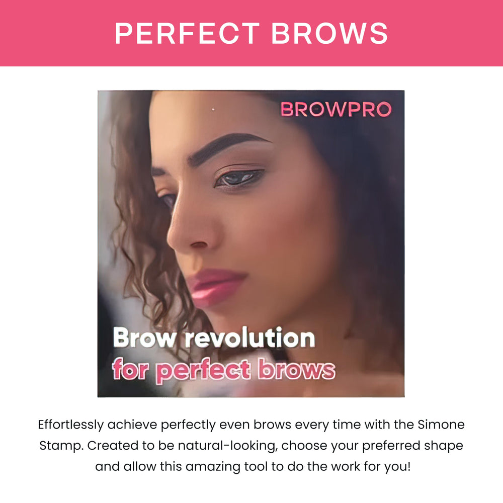 BrowPro Simone Stamp rounded shape for soft, natural look