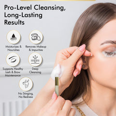 Brows Xpert skin-friendly formula highlights non-irritating cleansing for sensitive skin