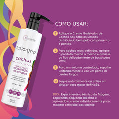 Curls after styling with movement and lasting definition.