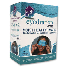 Bruder air-activated eye mask box packaging for convenient at-home relief