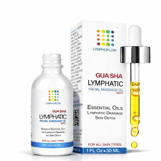 Bruizex facial lymphatic drainage oil bottle pour for smoother skin