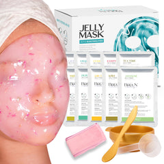 BRÜUN 24k Gold jelly mask for luxurious facial spa experience