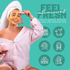 BRÜUN aloe vera jelly mask powder shown for hydrating care.