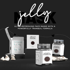 BRÜUN Peel-off mask jar applied on skin for clean, radiant pores