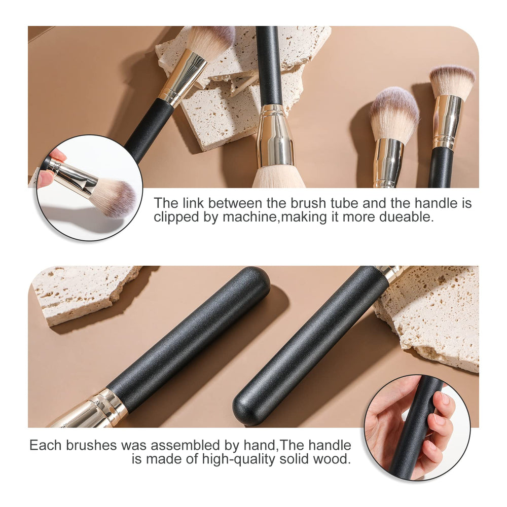 BS-MALL powder brush for flawless setting and blended finish.