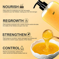 BSMAX Ginger Shampoo lather reveals rich foam for thorough cleansing.