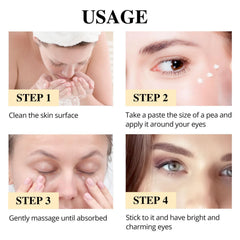 BSMKCL eye cream around the under-eye area for a brightened look