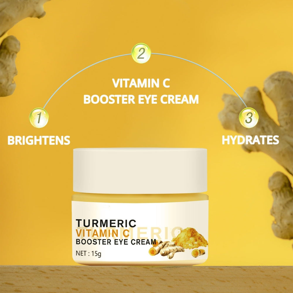 BSMKCL turmeric eye cream with no-greasy finish on skin