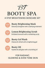BT Booty Spa Scrub after-use glow suggesting smoother, refreshed appearance.