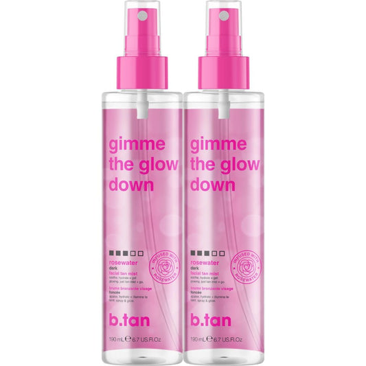 B.TAN Clear Face Tan Mist bottle for easy daily glow application