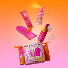 B.TAN Double-Sided Gel Mitt in-use close-up.