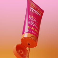 B.TAN Gradual Face Mist shot suggests luminous head-to-toe bronze.