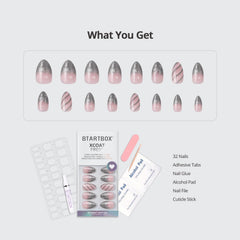 BTArtbox adhesive tabs in kit enable mess-free nail application