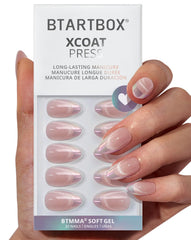 BTArtbox almond diamond dust nails shimmer for daily wear.