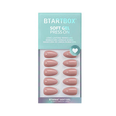 BTArtbox almond nails in natural shape for versatile styling