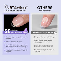 BTArtbox easy-apply almond tips supporting quick shaping and decorations