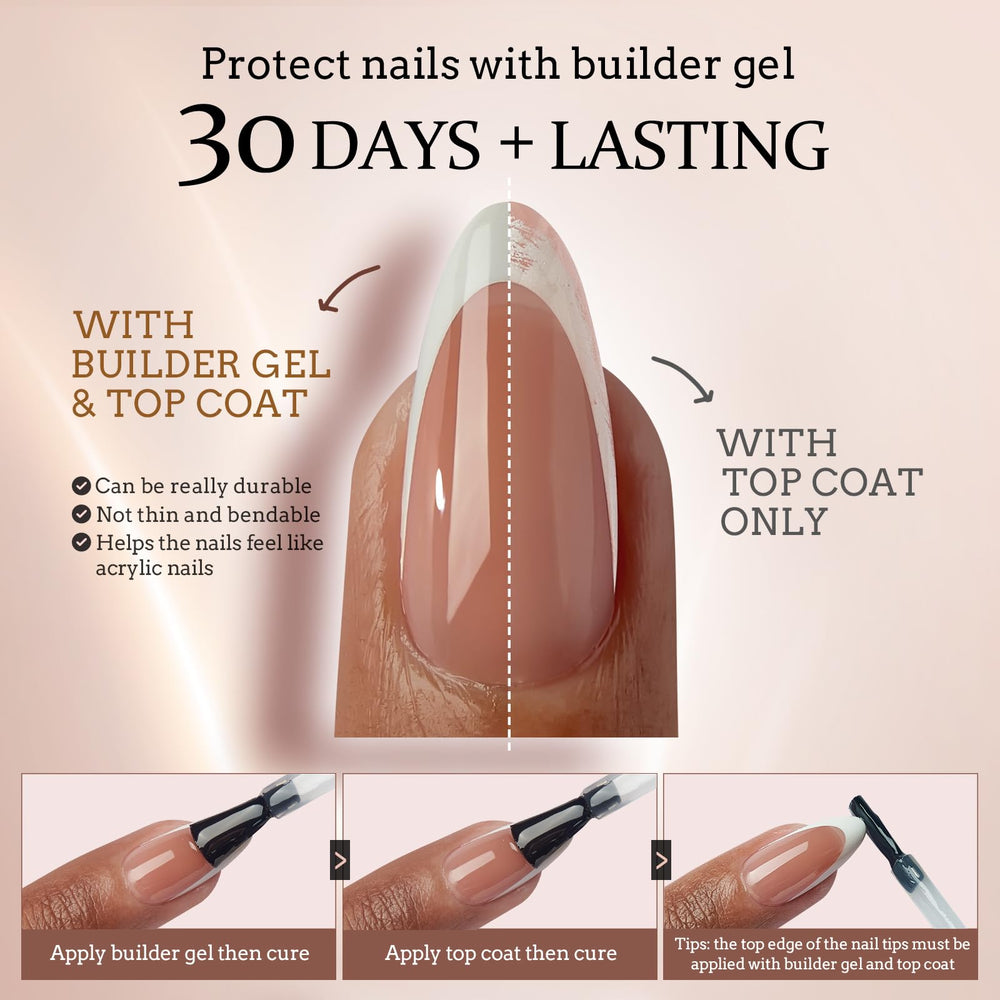 BTArtbox french-tip press-on nails swirl style 04 for versatile styling