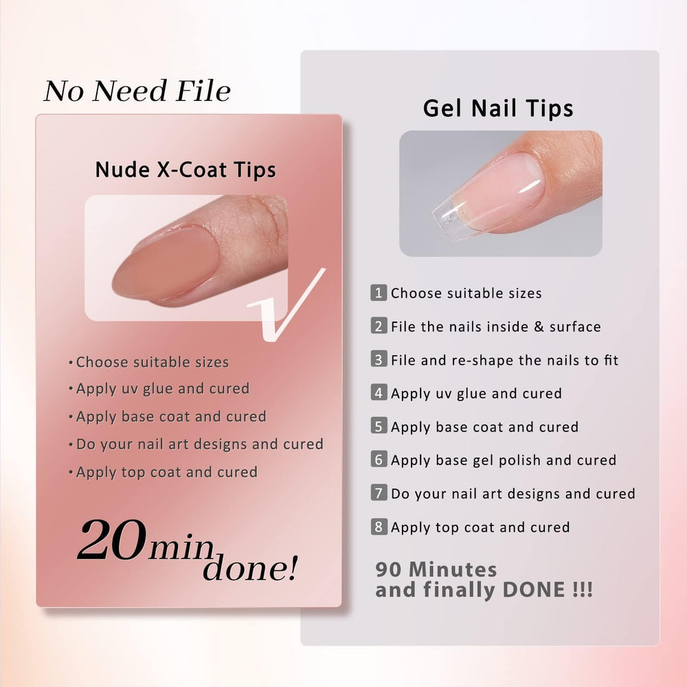 BTArtbox soft gel nail tips – flexible, natural-looking fit with minimal marks