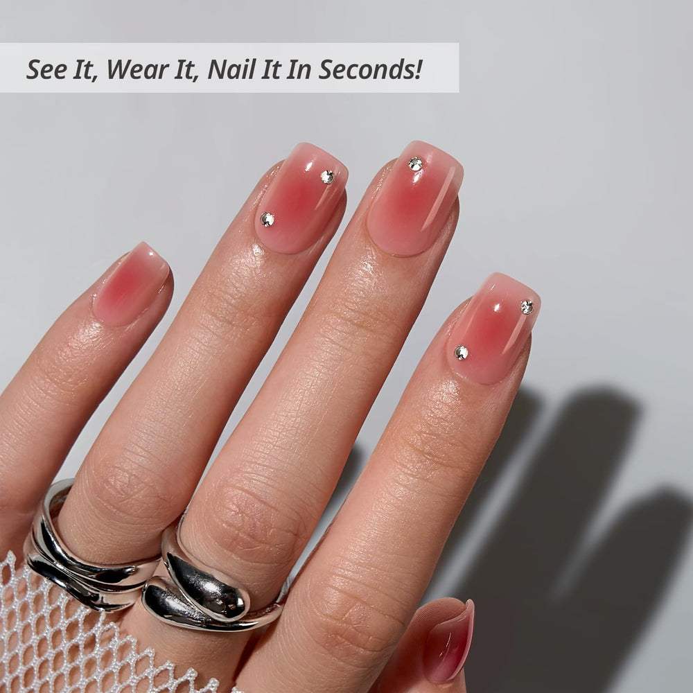 BTArtbox nails with included glue highlight easy application and lasting wear