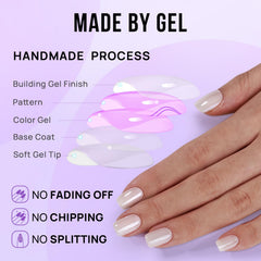 BTArtbox nail glue and adhesive tabs included for secure wear