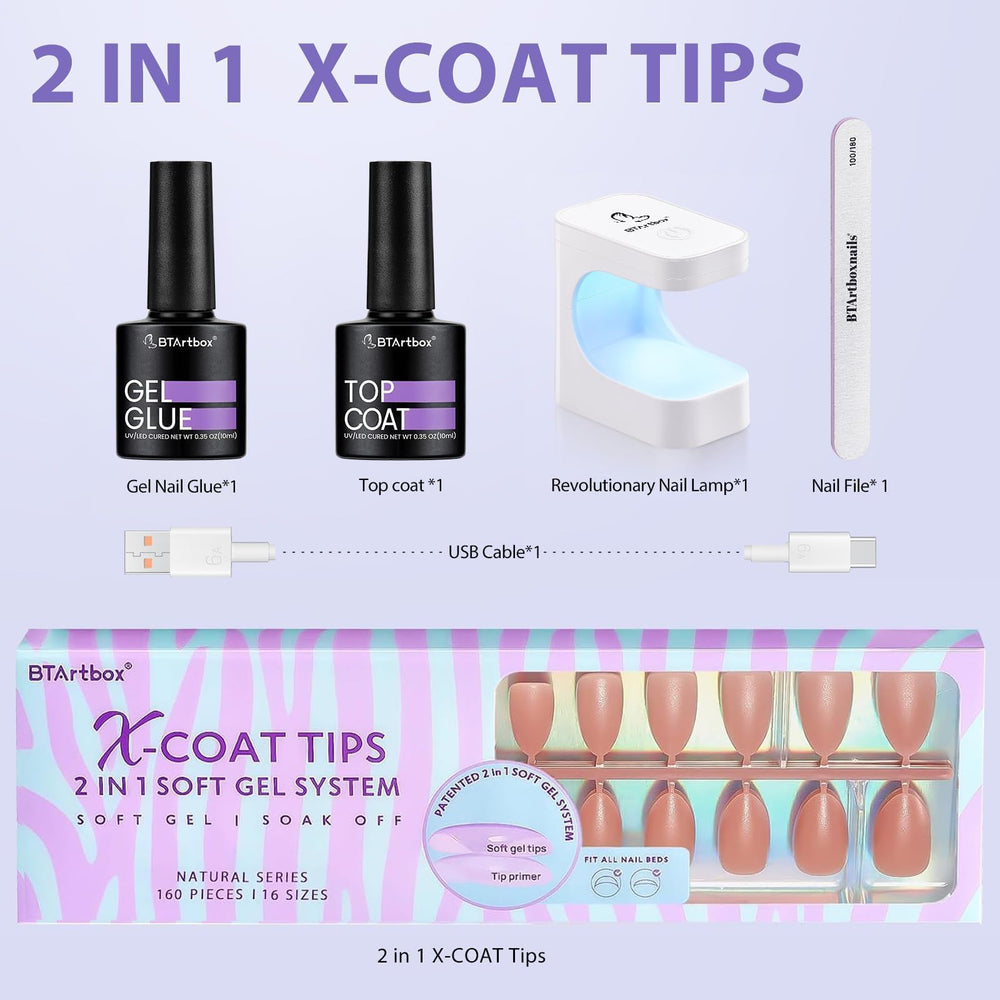 BTArtbox 4-in-1 gel nail glue – adhesive, base coat, rhinestones glue, strengthener