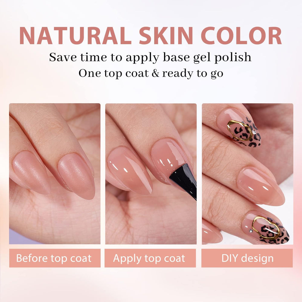 BTArtbox pre-colored tips in pink, nude, and brown ready to apply with top coat