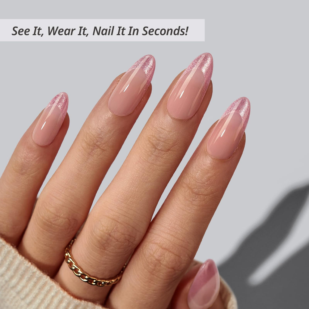 BTArtbox lamp-curable Pink Frosting nails for fast, salon-like results at home