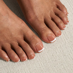 BTArtbox open-toe shoes with press on toenails for seamless look