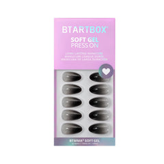 BTArtbox Grave Shine sparkle black almond look swatch
