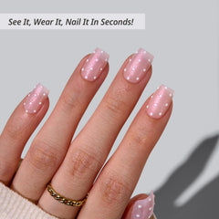 BTArtbox Sugar Pop nails side view showcasing flexible design for natural movement