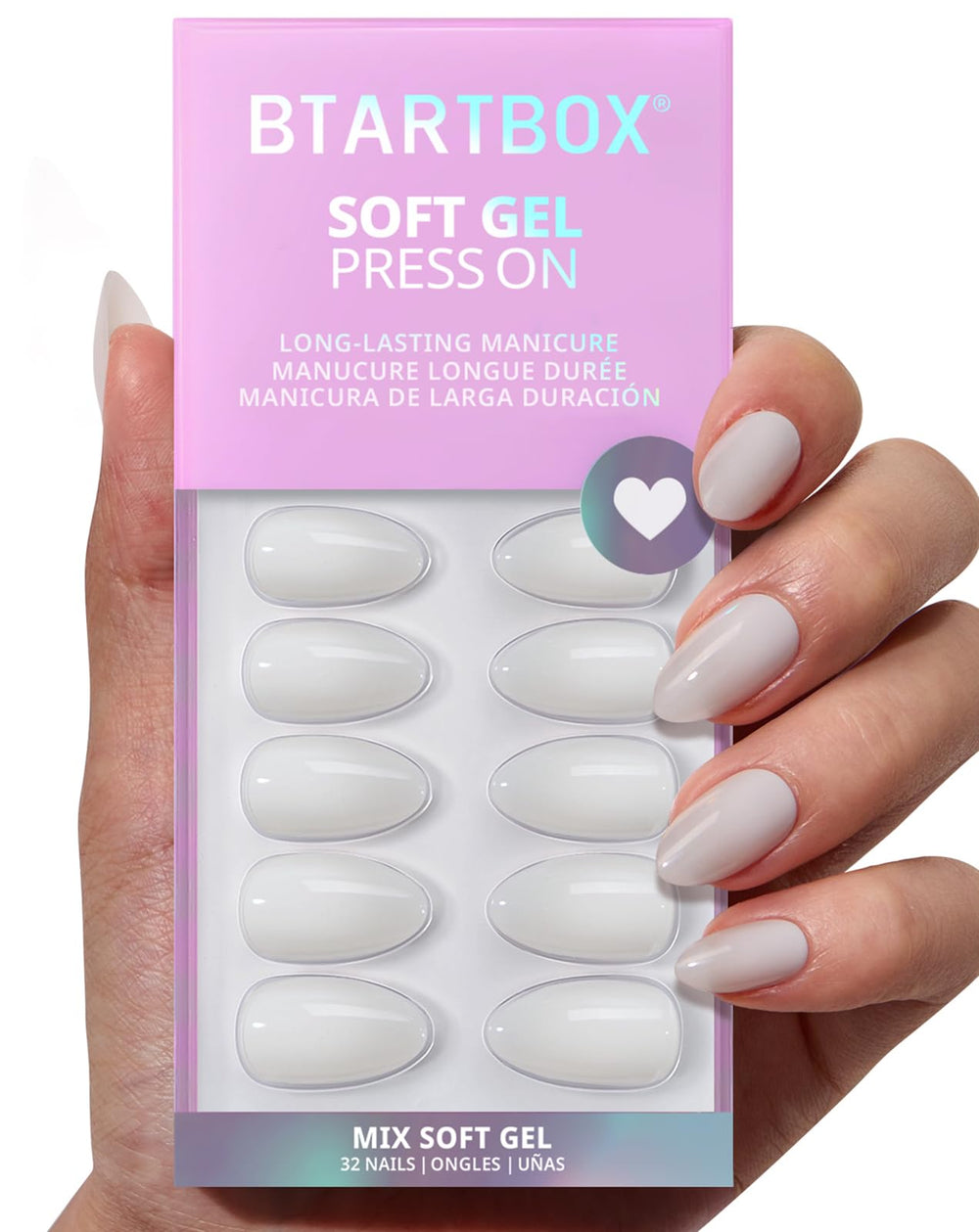 BTArtbox Cream Puff kit with 16 sizes and storage box for a personalized manicure.