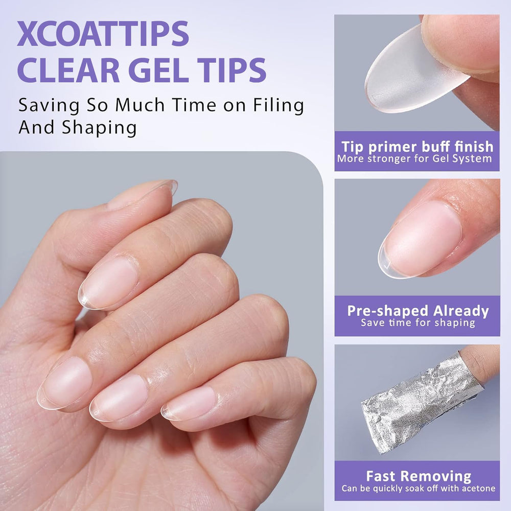 BTArtbox XCOATTIPS soft gel tips ultra-fit with natural look