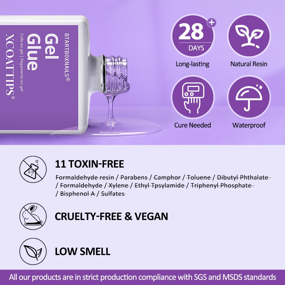 BTArtboxnails clear French-tip set looks professional for salon-like results.
