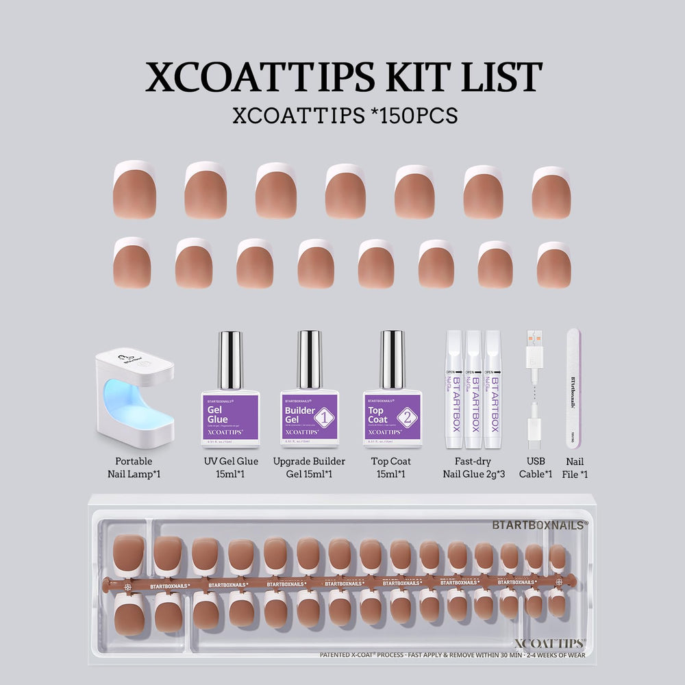 BTARTBOXNAILS patented X-Coat process enabling light transmission for curing.