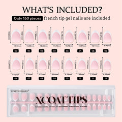 BTARTBOXNAILS Tapered-fit from cuticle to edge for a natural look