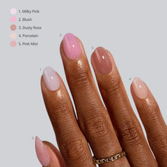 BTArtboxnails XCOATTIPS Bare four-week wear for long-lasting manicure.