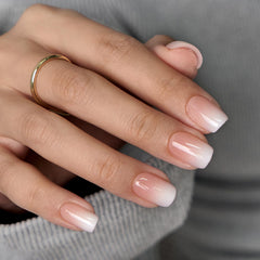 BTArtboxnails XCOATTIPS extra-short square nails provide natural look with quick application.