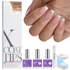 BTArtboxnails XCOATTIPS French tip kit for at-home manicure
