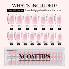 BTArtboxnails XCOATTIPS gel tips contour to natural nails.