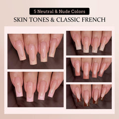 BTArtboxnails XCOATTIPS gel tips with gel and glue setup for DIY mani.