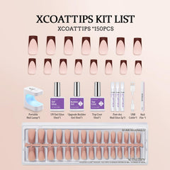 BTArtboxnails XCOATTIPS included nail lamp speeds curing for faster mani.