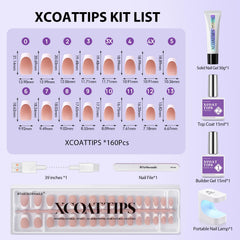 BTArtboxnails XCOATTIPS pre-applied primer and base coat for adhesion