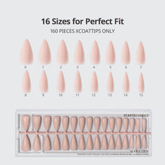 BTArtboxnails XCOATTIPS pre-shaped nails save time with easy application.