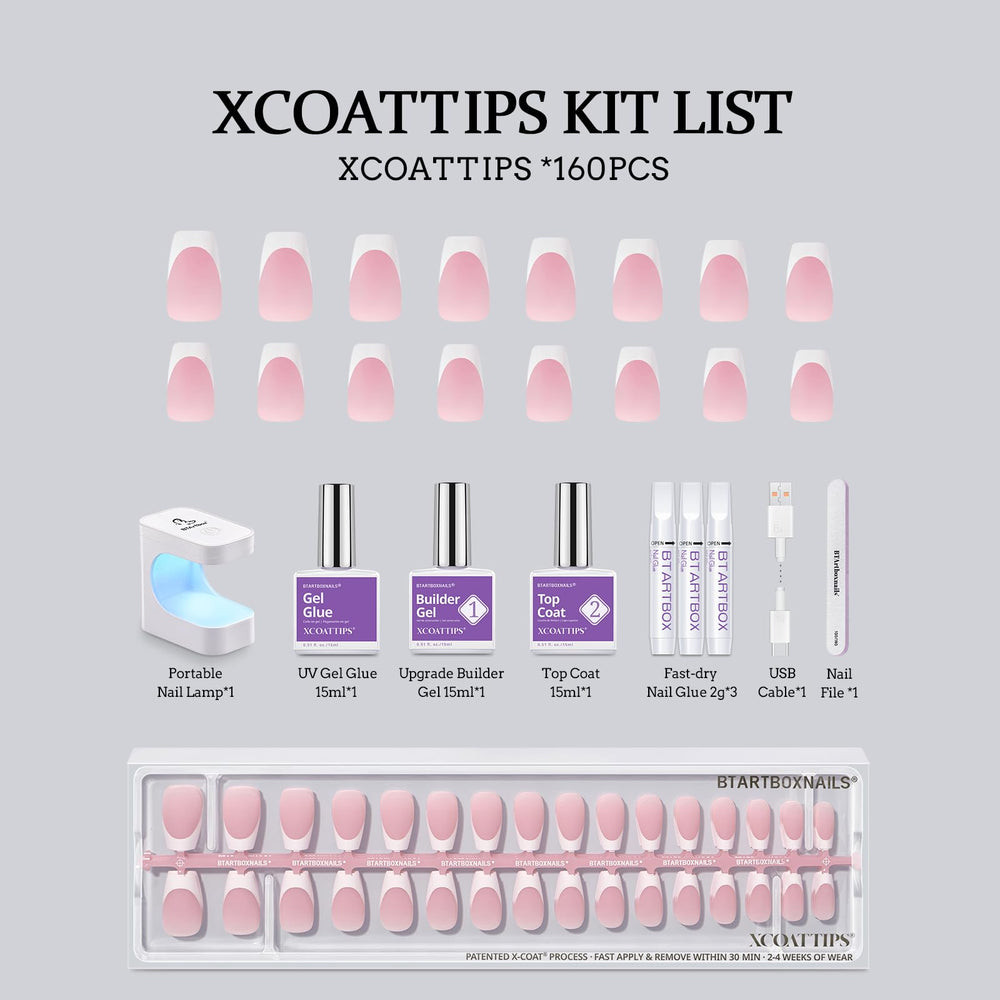 BTArtboxnails XCOATTIPS primer and base coat for smooth application