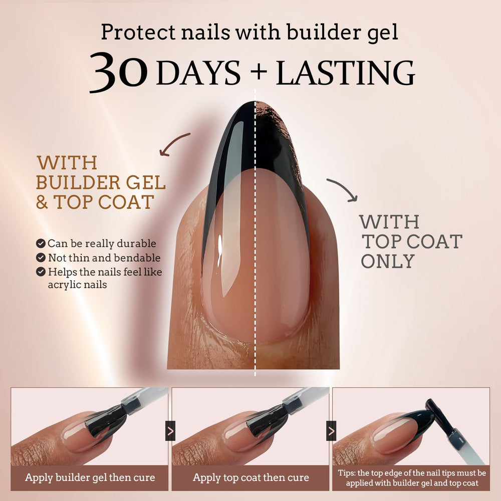 BTArtboxnails XCOATTIPS soft gel nails offer comfortable, sting-free wear.
