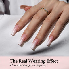 BTArtboxnails XCOATTIPS X-Coat process enables UV curing through tips for gradient designs.