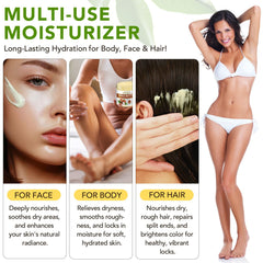 Btefls Shea Butter jar packaging shown, ready as a natural cosmetic base.