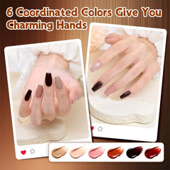 BUBU CANDY Redwine gel polish for bold accent nails with salon-grade shine.